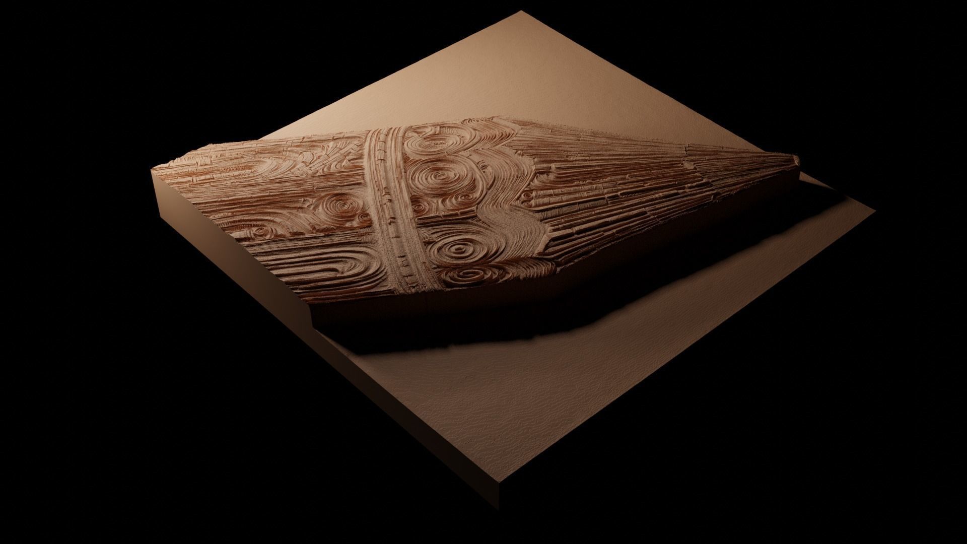 Pencil CNC 3d Print High Relief Sand Casting 3D print model_1