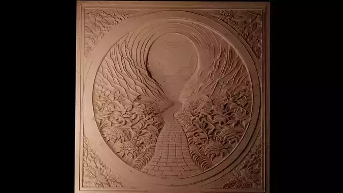 Path CNC 3d Print High Relief Sand Casting