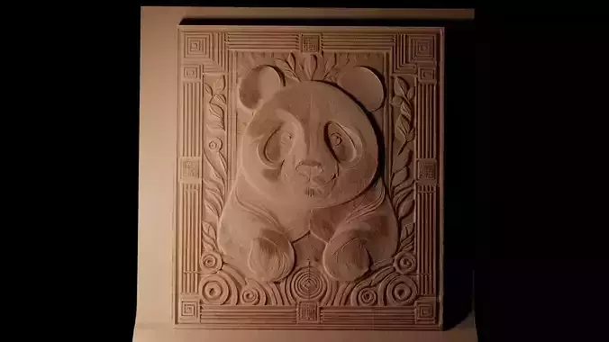 Panda CNC 3d Print High Relief Sand Casting