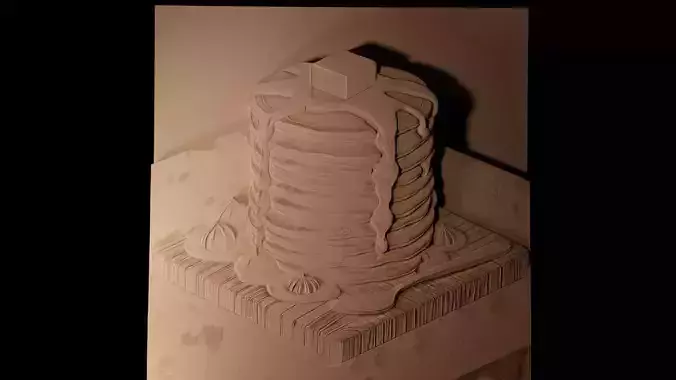 Pancakes CNC 3d Print High Relief Sand Casting