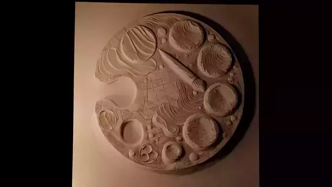 Palette CNC 3d Print High Relief Sand Casting