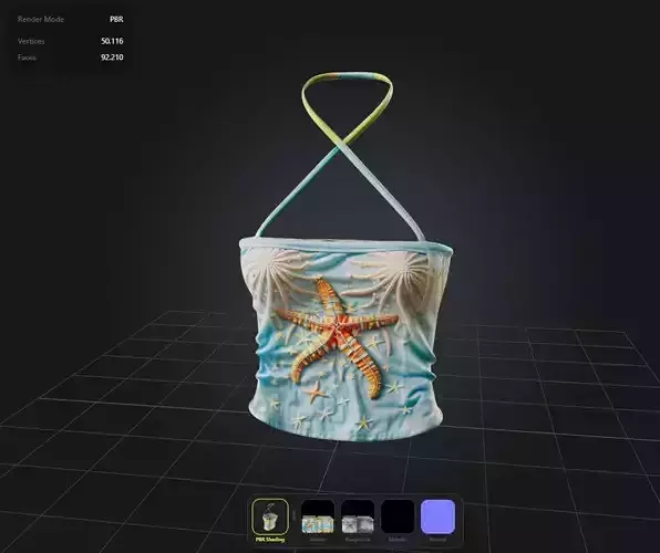 Beach Summer Top PBR 4k