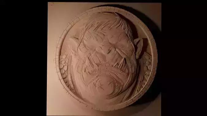 Ogre CNC 3d Print High Relief Sand Casting