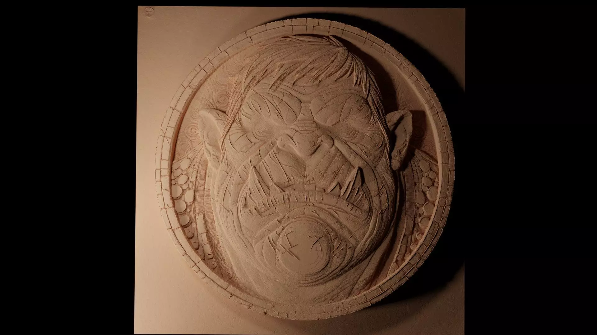 Ogre CNC 3d Print High Relief Sand Casting 3D print model_0