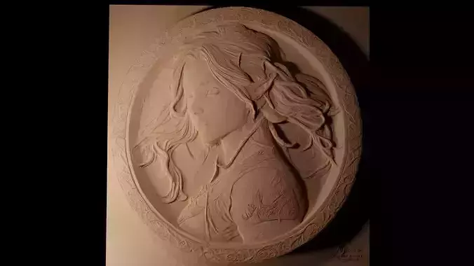 Nynaeve Wheel of Time CNC 3d Print High Relief Sand Casting