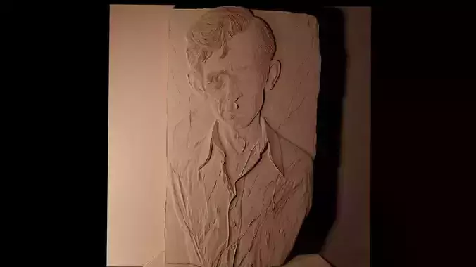 Norman Bates Psycho CNC 3d Print High Relief Sand Casting