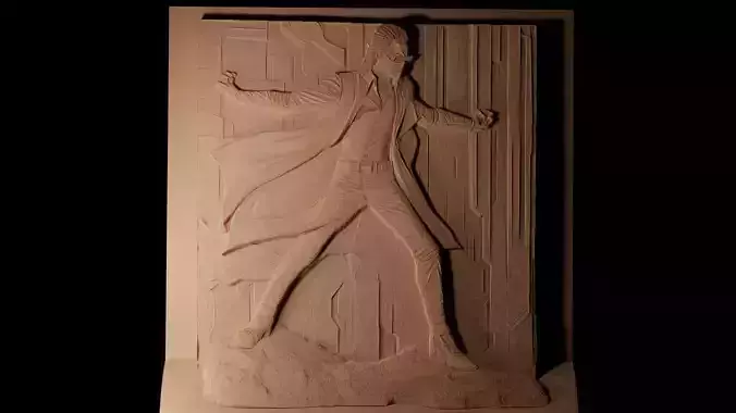 Neo The Matrix CNC 3d Print High Relief Sand Casting