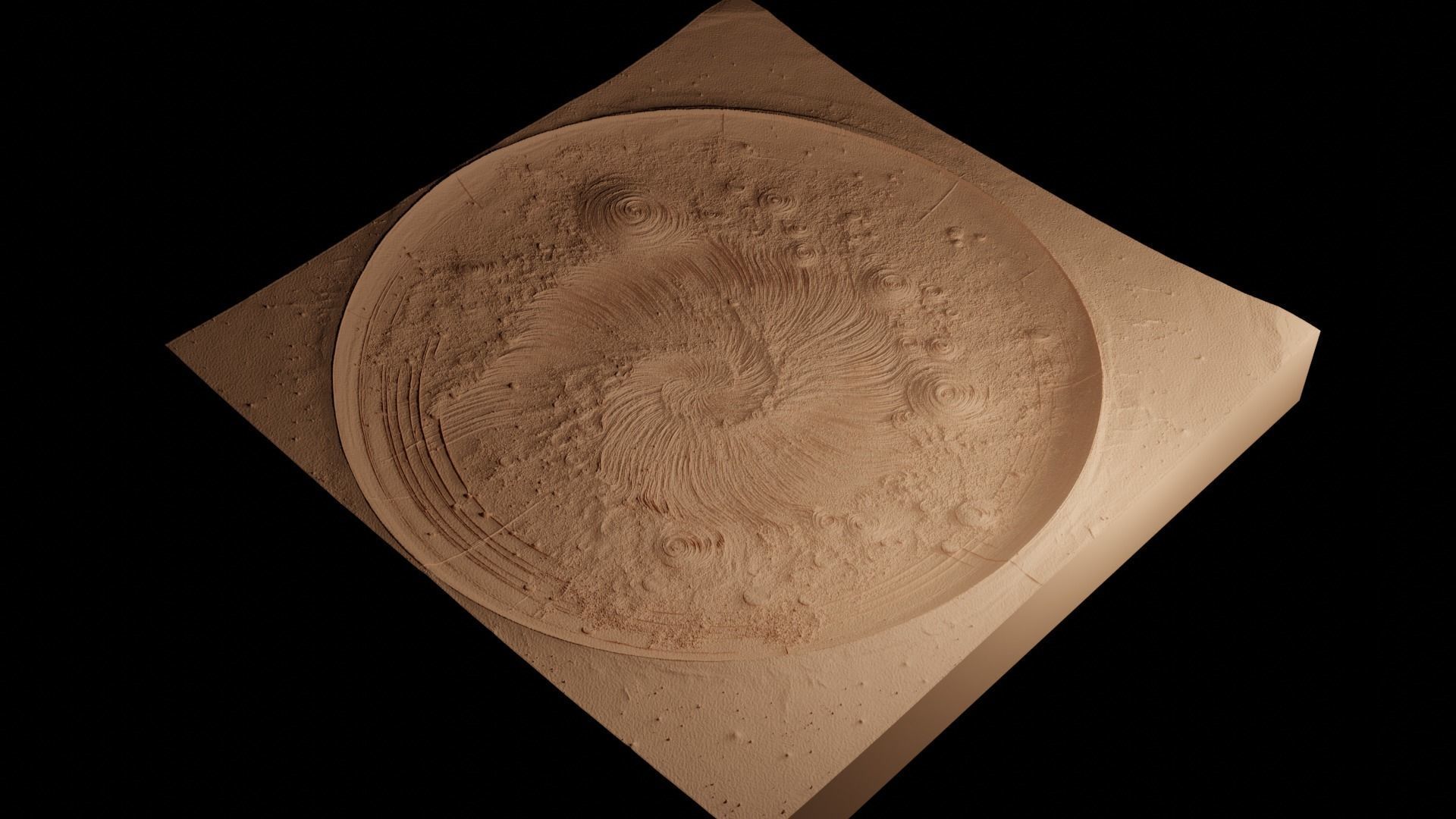 Nebula CNC 3d Print High Relief Sand Casting 3D print model_4