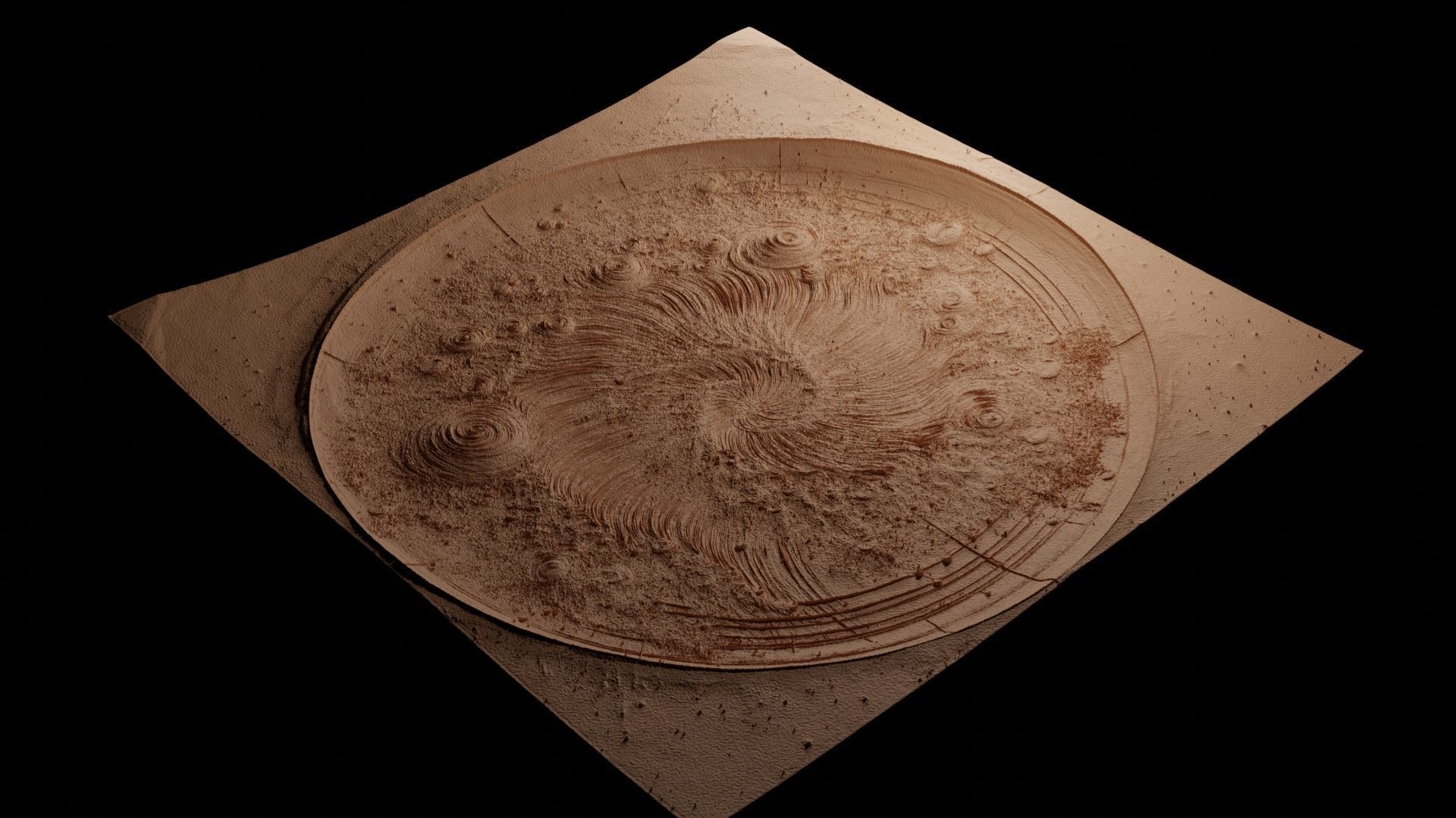 Nebula CNC 3d Print High Relief Sand Casting 3D print model_3