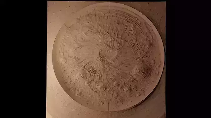 Nebula CNC 3d Print High Relief Sand Casting 3D print model