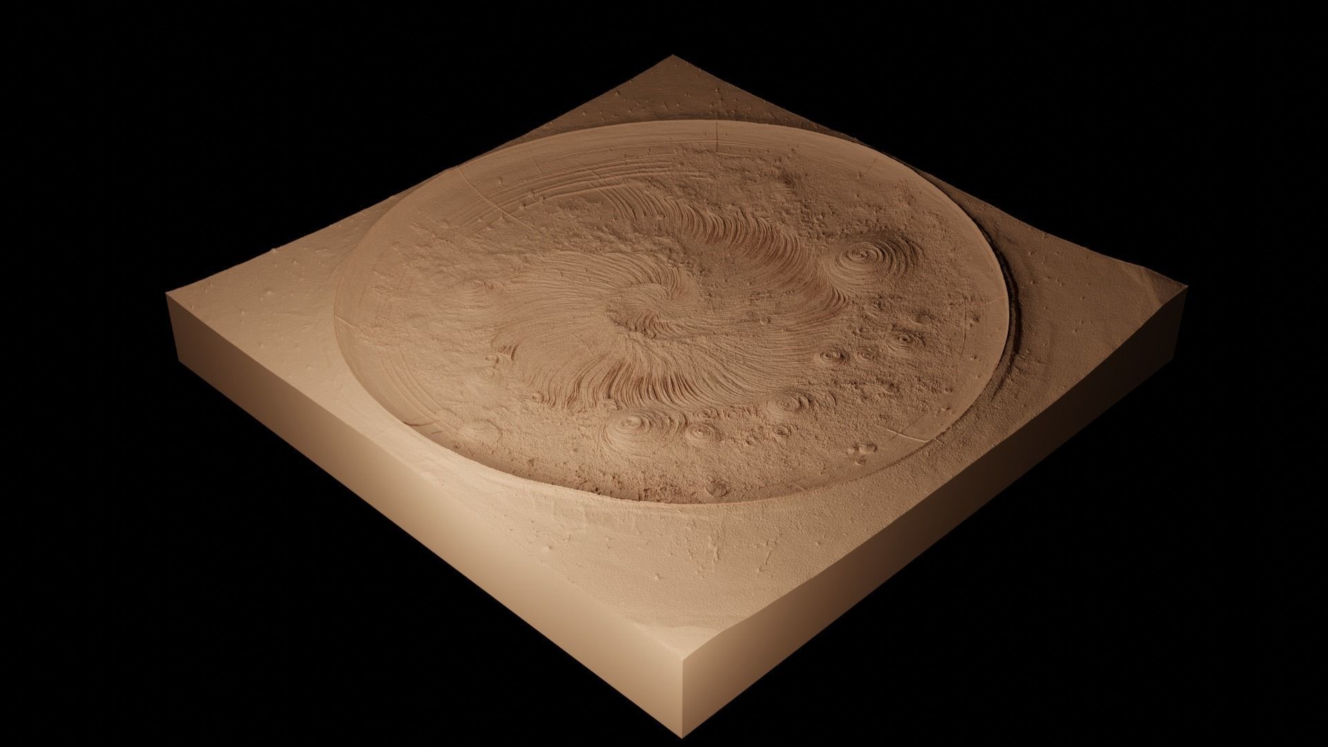 Nebula CNC 3d Print High Relief Sand Casting 3D print model_2