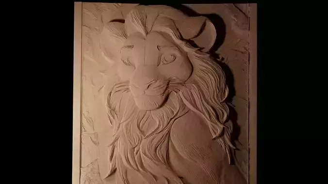 Nala The Lion King CNC 3d Print High Relief Sand Casting
