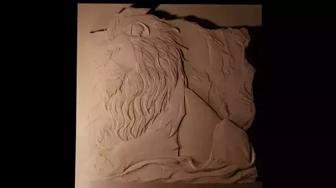 Mufasa The Lion King CNC 3d Print High Relief Sand Casting 3D print model