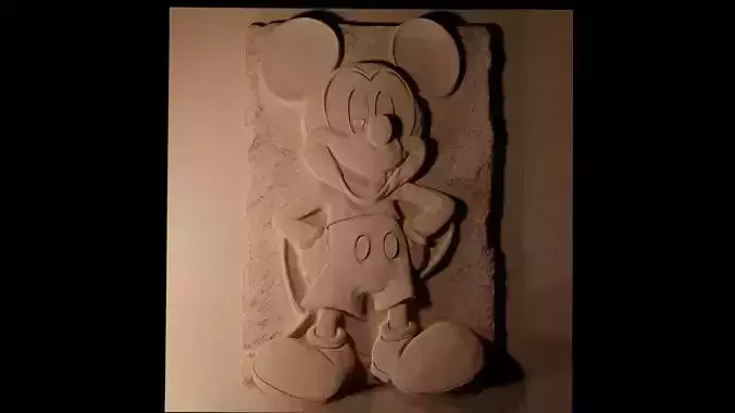 Mickey Mouse CNC 3d Print High Relief Sand Casting