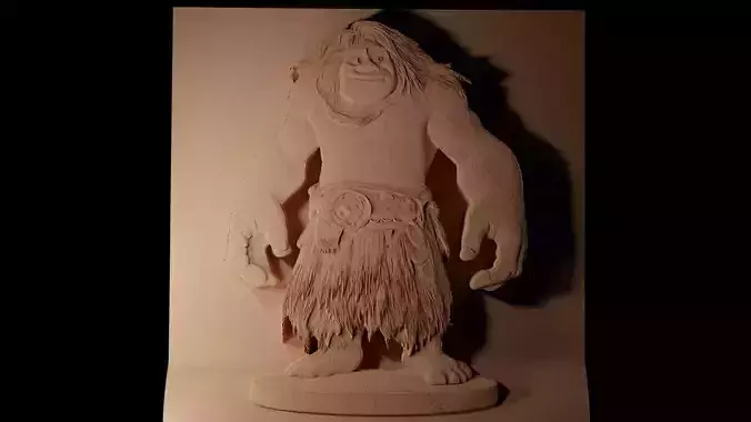 Eep Crood The Croods CNC 3d Print High Relief Sand Casting