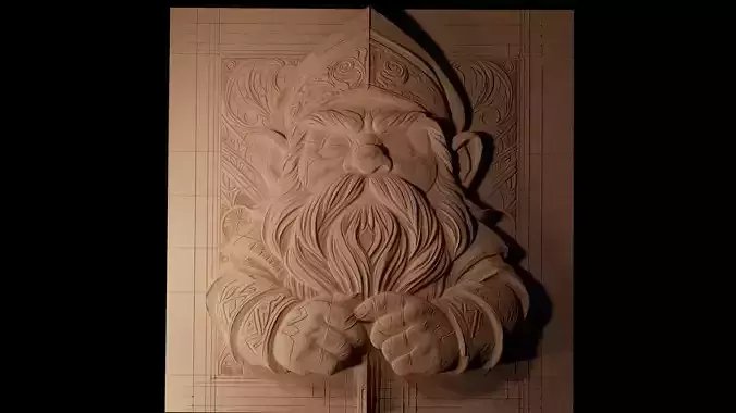 Dwarf CNC 3d Print High Relief Sand Casting