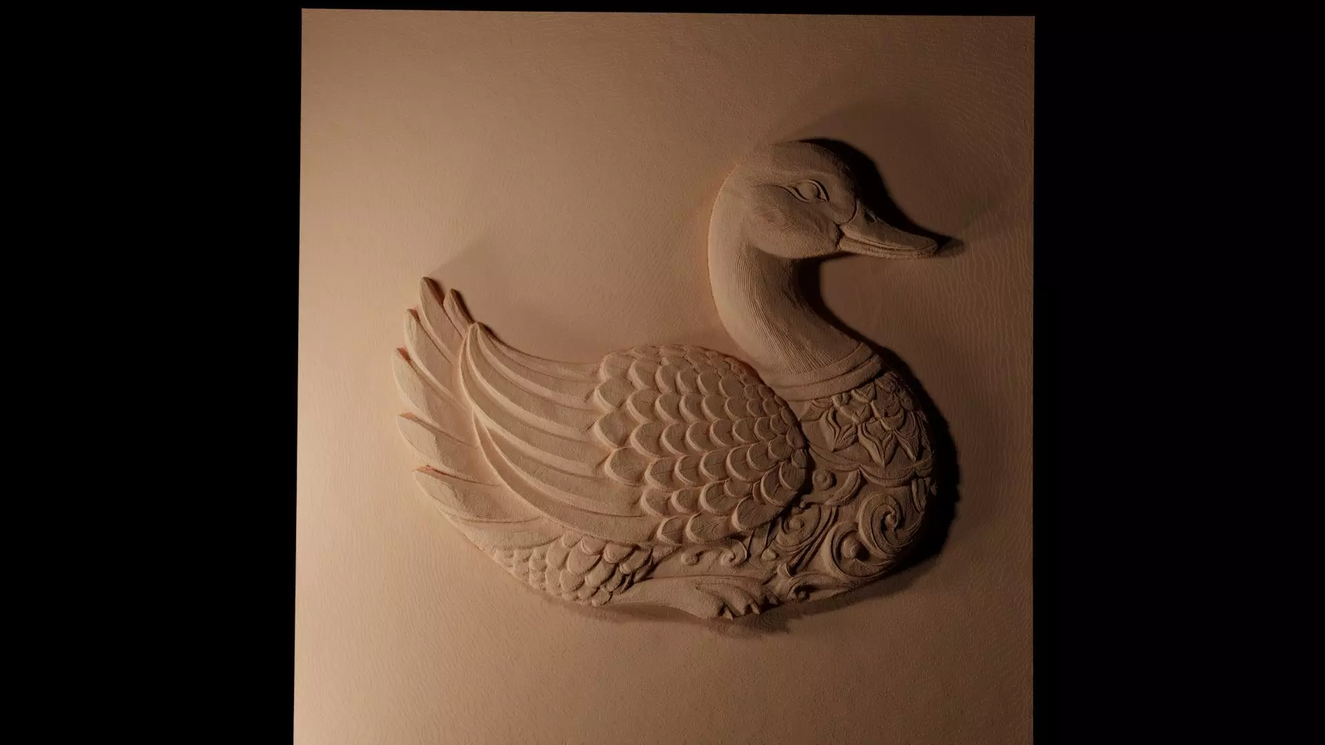 Duck CNC 3d Print High Relief Sand Casting 3D print model_0