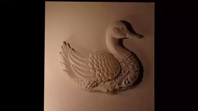 Duck CNC 3d Print High Relief Sand Casting 3D print model
