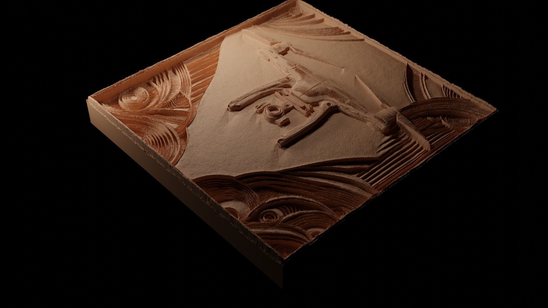 Drone CNC 3d Print High Relief Sand Casting 3D print model_1