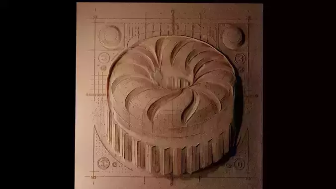 Donuts CNC 3d Print High Relief Sand Casting