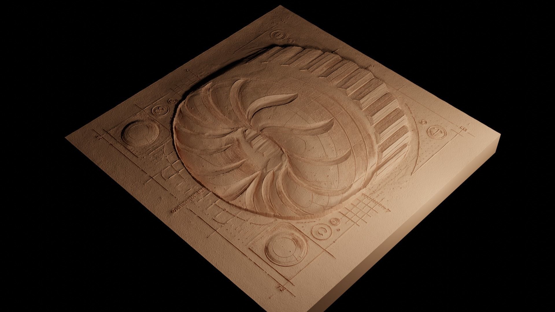 Donuts CNC 3d Print High Relief Sand Casting 3D print model_4