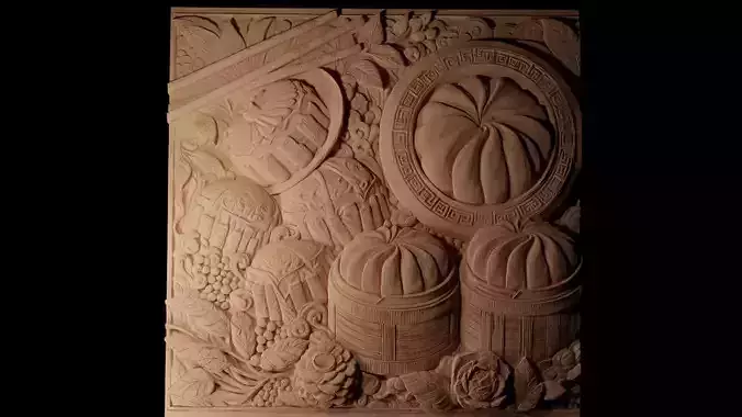 Dim Sum CNC 3d Print High Relief Sand Casting 3D print model