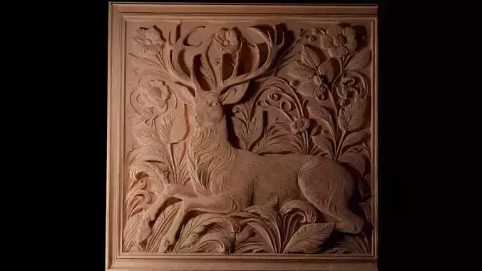 Deer CNC 3d Print High Relief Sand Casting
