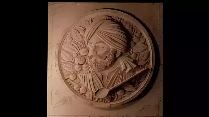 Curry CNC 3d Print High Relief Sand Casting