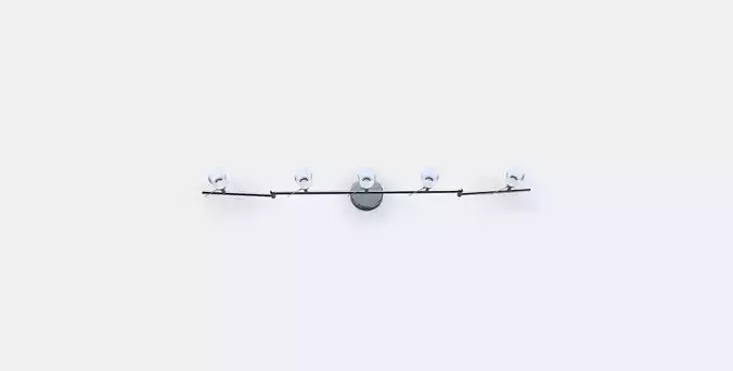 TIDIG Ceiling spotlight with 5 spots Low-poly 3D model