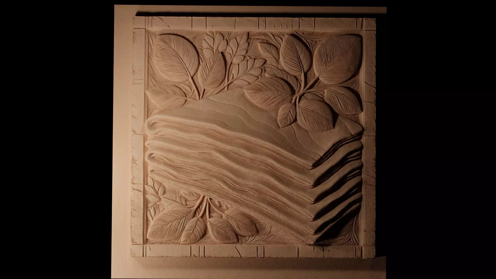 Crepes CNC 3d Print High Relief Sand Casting 3D print model_0