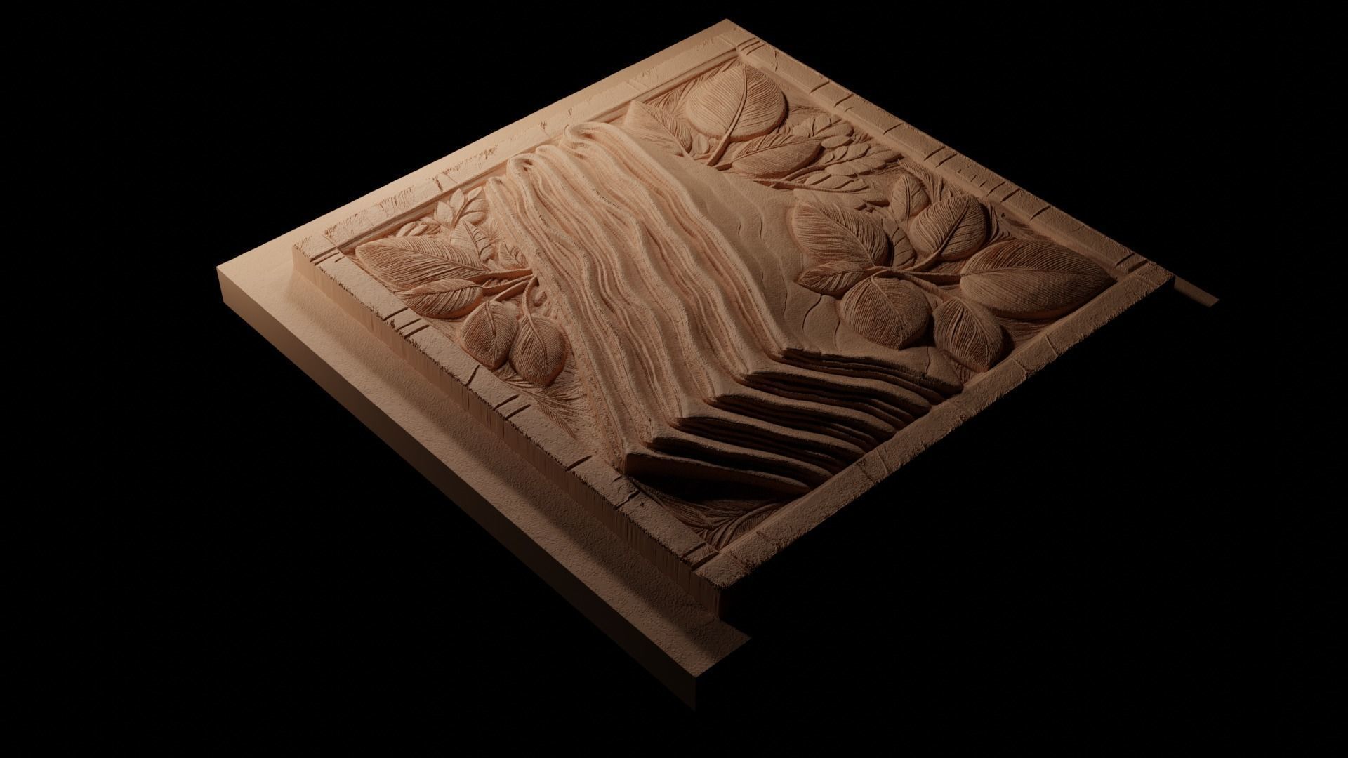 Crepes CNC 3d Print High Relief Sand Casting 3D print model_1