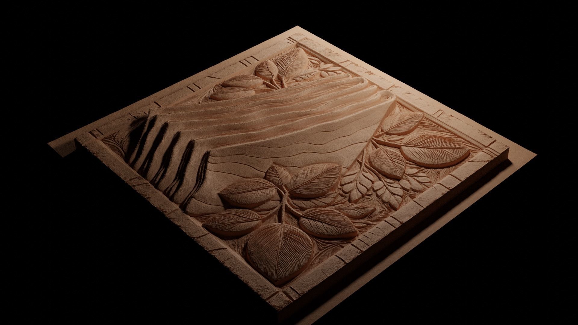 Crepes CNC 3d Print High Relief Sand Casting 3D print model_3