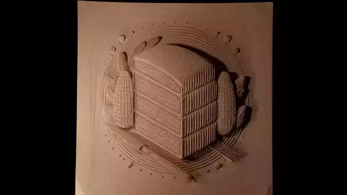 Cornbread CNC 3d Print High Relief Sand Casting