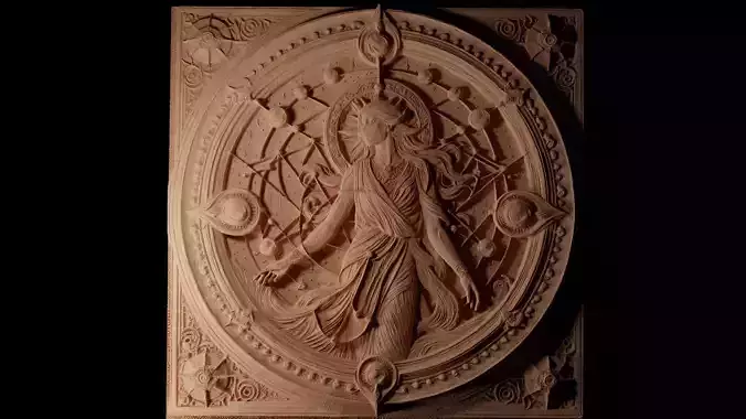 Constellation CNC 3d Print High Relief Sand Casting 3D print model
