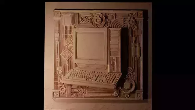 Computer CNC 3d Print High Relief Sand Casting 3D print model