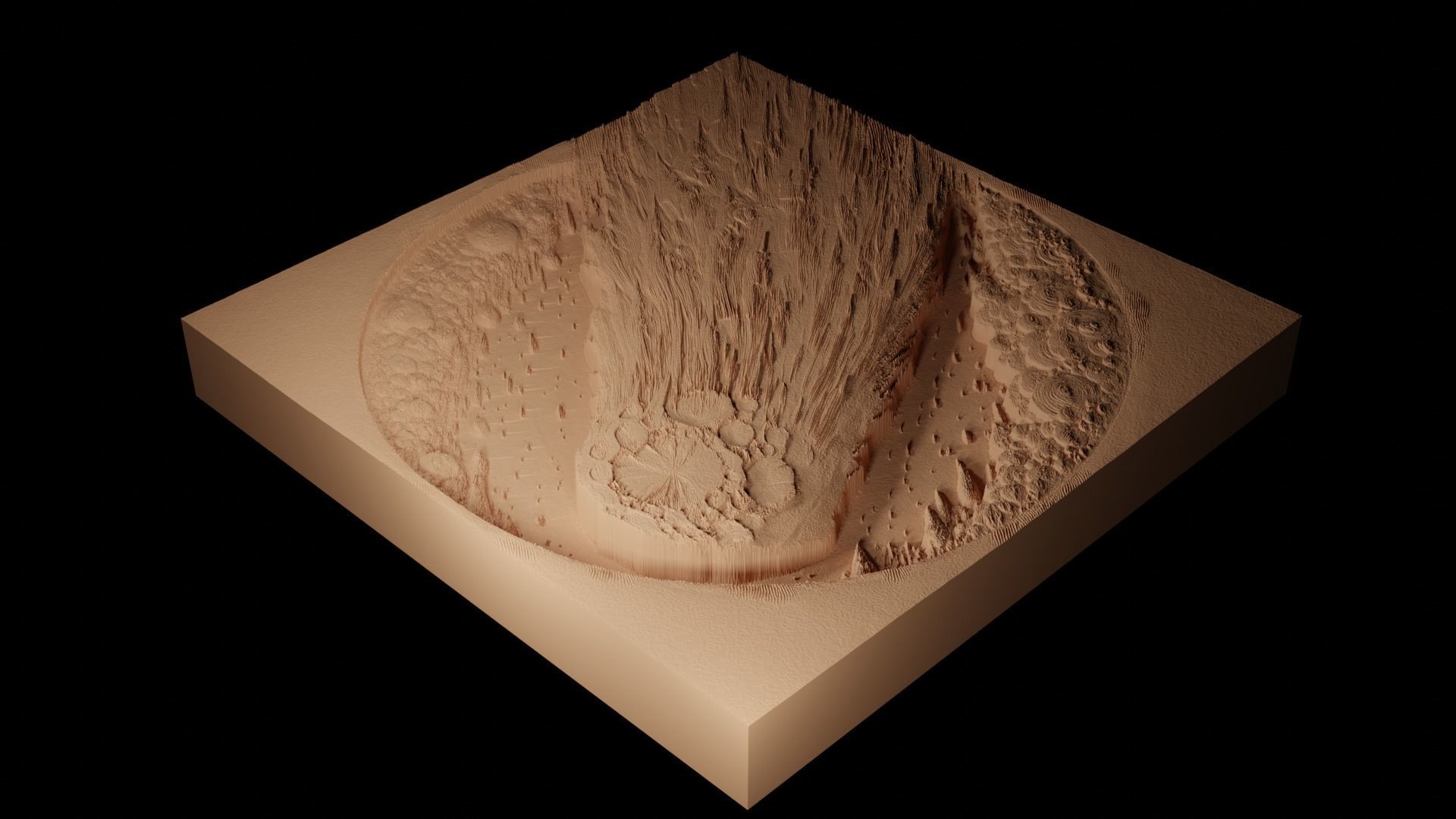 Comet CNC 3d Print High Relief Sand Casting 3D print model_2