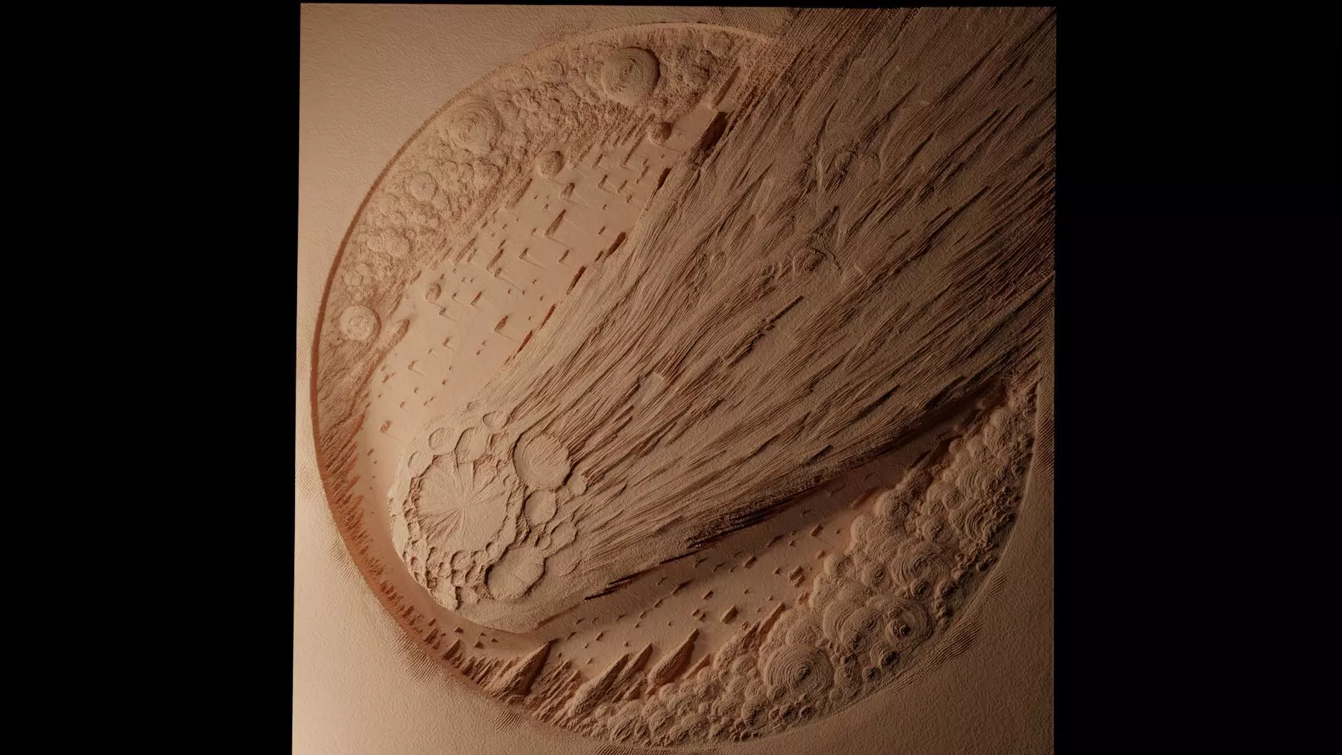 Comet CNC 3d Print High Relief Sand Casting 3D print model_0