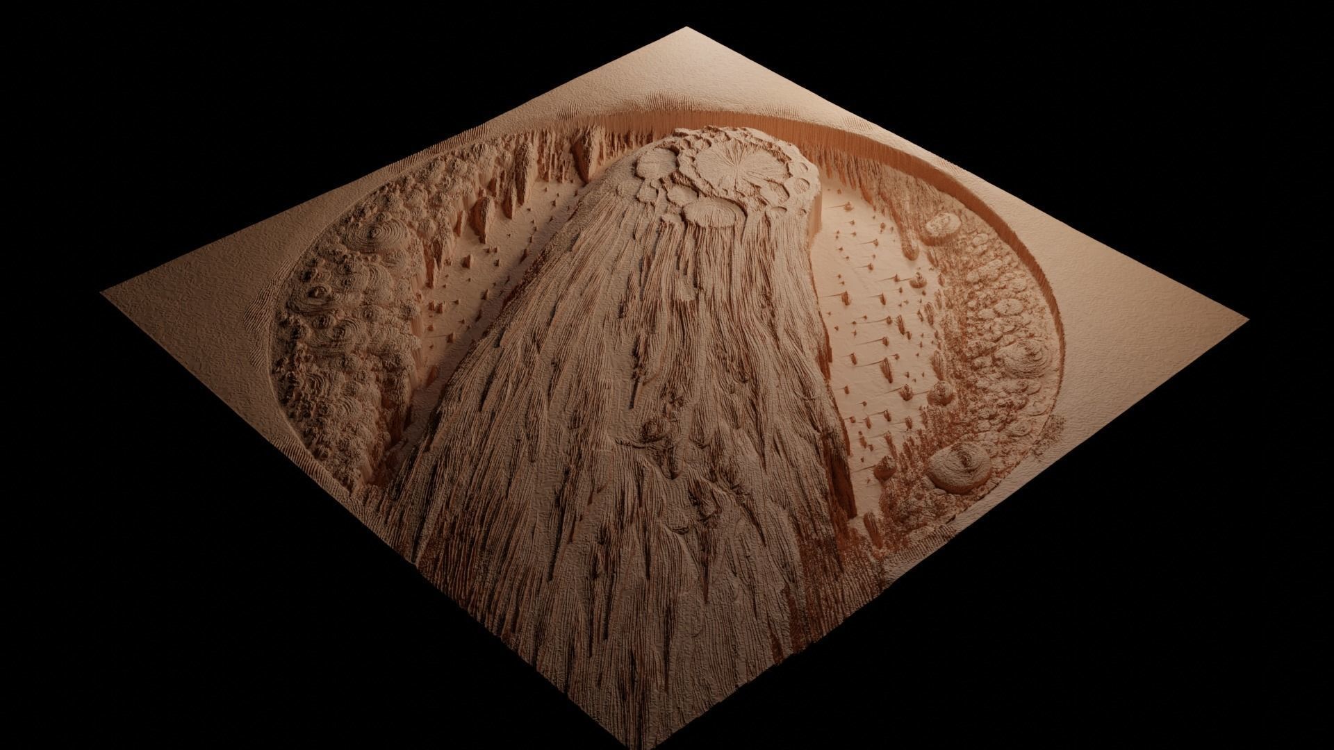 Comet CNC 3d Print High Relief Sand Casting 3D print model_3