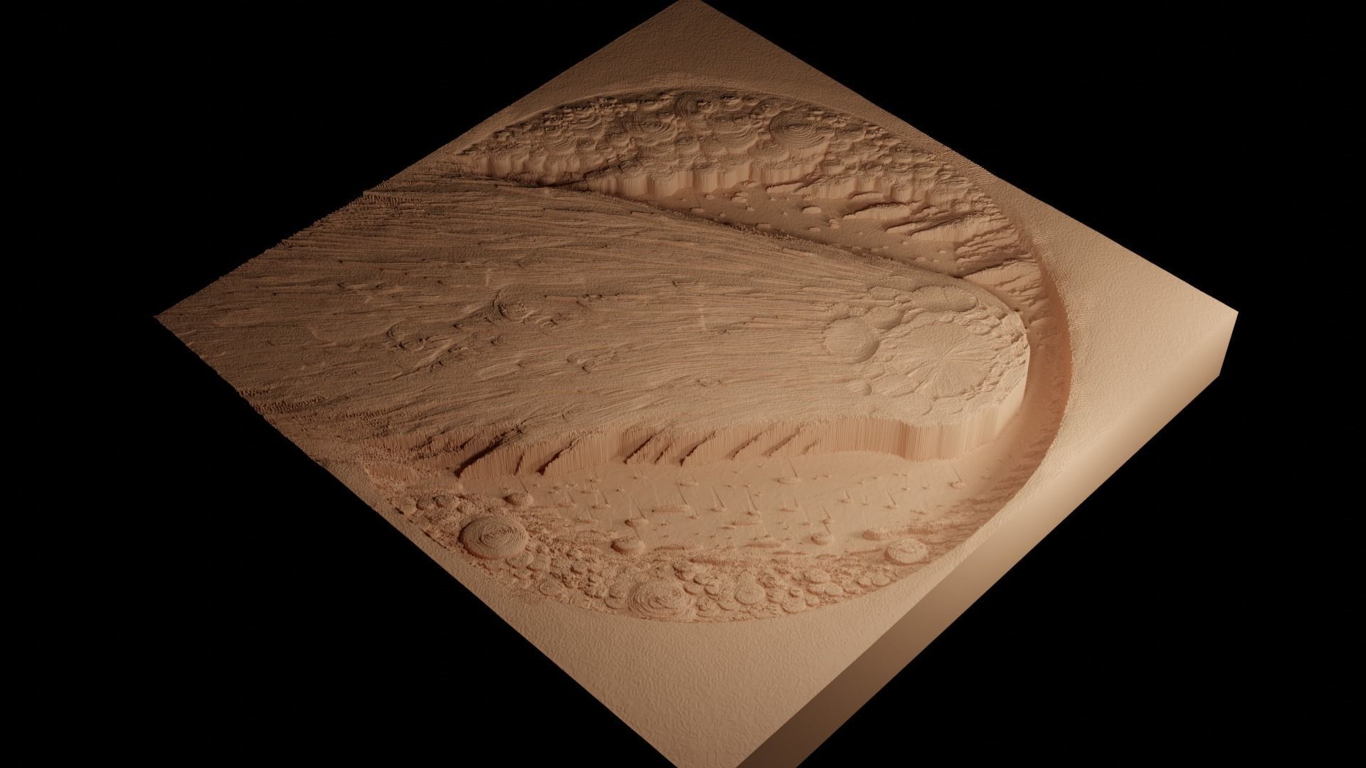Comet CNC 3d Print High Relief Sand Casting 3D print model_4