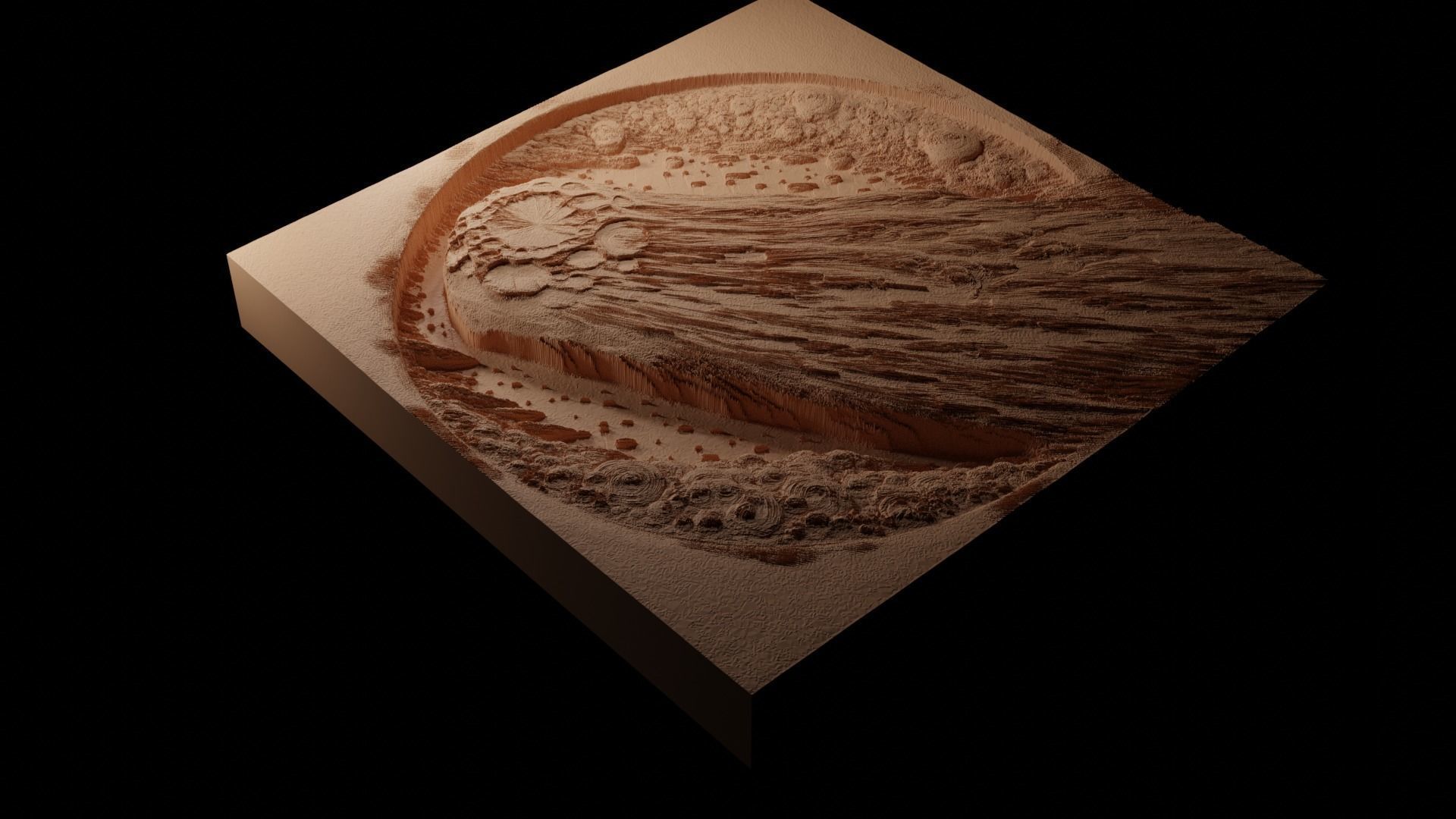 Comet CNC 3d Print High Relief Sand Casting 3D print model_1