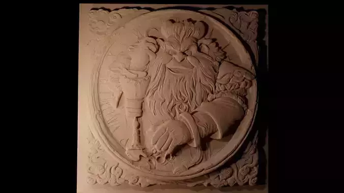 Cogsworth  CNC 3d Print High Relief Sand Casting