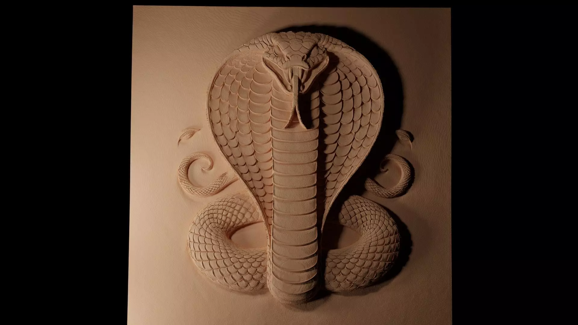 Cobra CNC 3d Print High Relief Sand Casting 3D print model_0