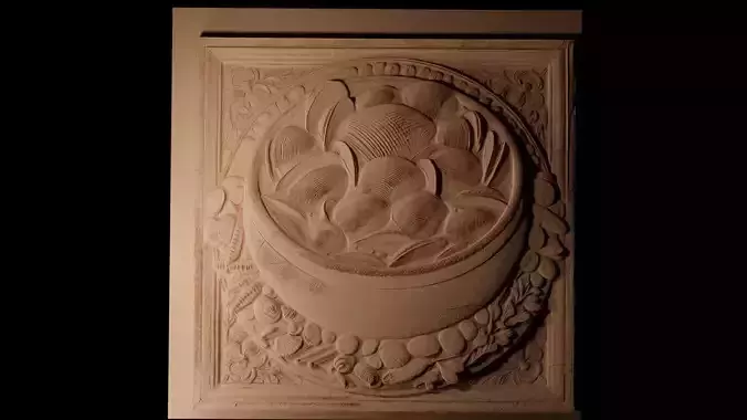 Clam Chowder CNC 3d Print High Relief Sand Casting