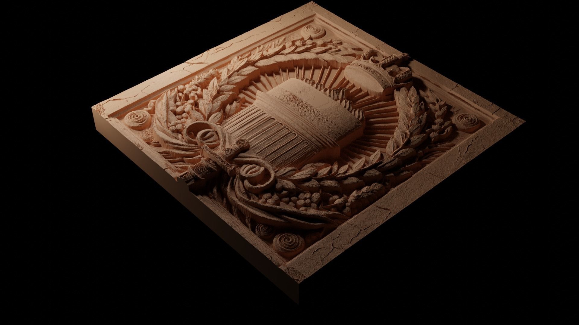 Cheesecake CNC 3d Print High Relief Sand Casting 3D print model_1