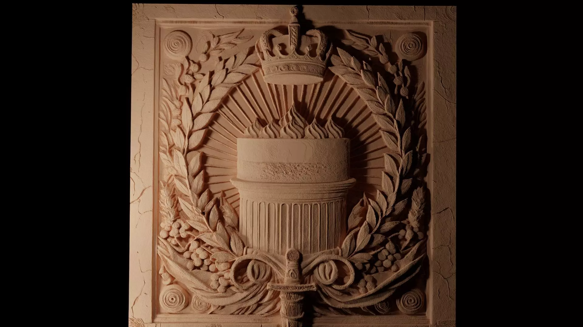 Cheesecake CNC 3d Print High Relief Sand Casting 3D print model_0