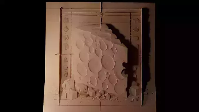 Cheese CNC 3d Print High Relief Sand Casting