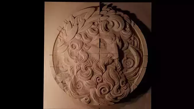 Chalk CNC 3d Print High Relief Sand Casting