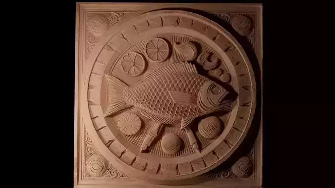Ceviche CNC 3d Print High Relief Sand Casting 3D print model