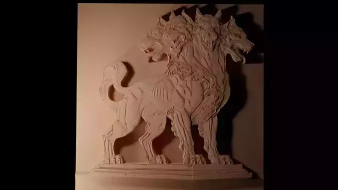 Cerberus CNC 3d Print High Relief Sand Casting