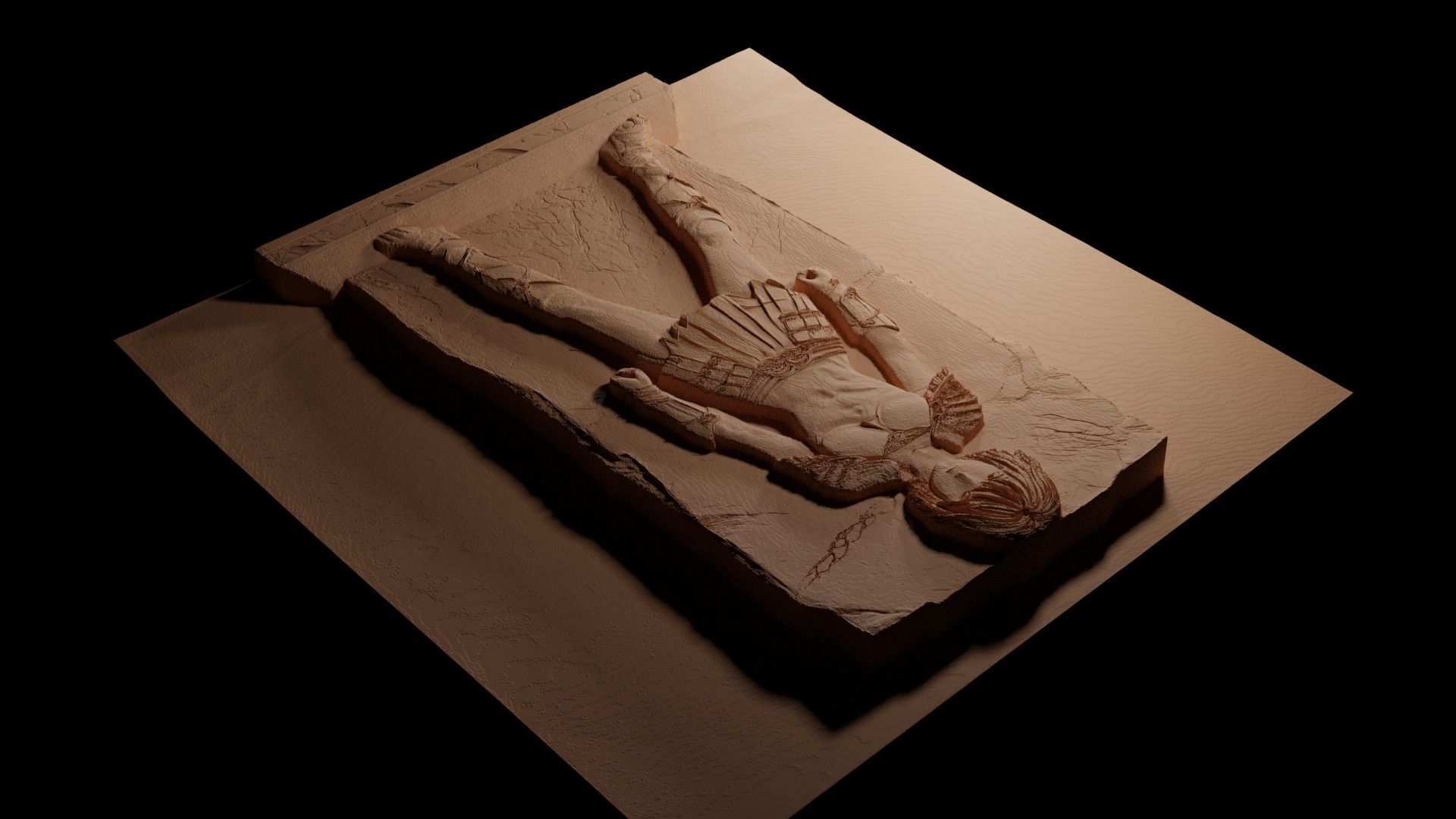 Casca Berserk CNC 3d Print High Relief Sand Casting 3D print model_3